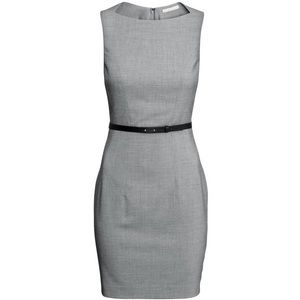 H&M Grey Office Sheath Dress